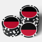 Vlag van Nijmegen Poker Chips (Opstapeling)