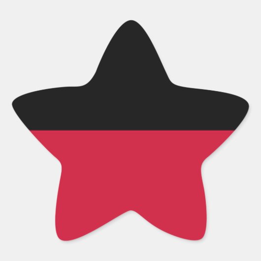 Vlag van Nijmegen Ster Sticker (Voorkant)