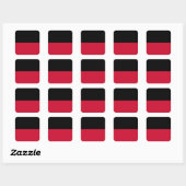 Vlag van Nijmegen Vierkante Sticker (Vel)