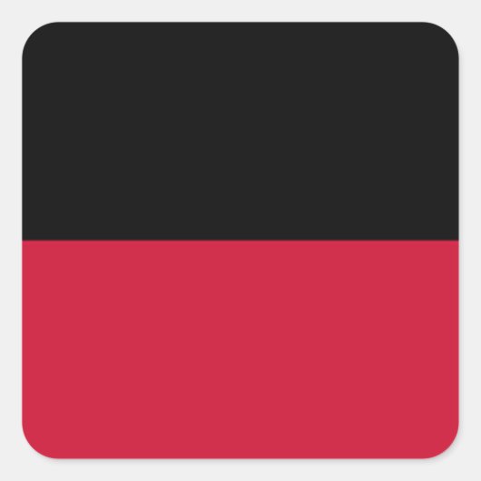 Vlag van Nijmegen Vierkante Sticker (Voorkant)