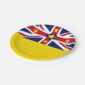 Vlag van Niue Papieren Bordje (Gekanteld)