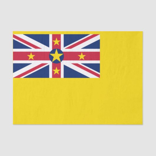 Vlag van Niue Tissuepapier (Voorkant)