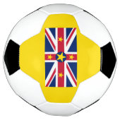 Vlag van Niue Voetbal (Gedraaid)