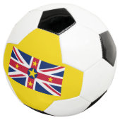 Vlag van Niue Voetbal (Drie kwart)
