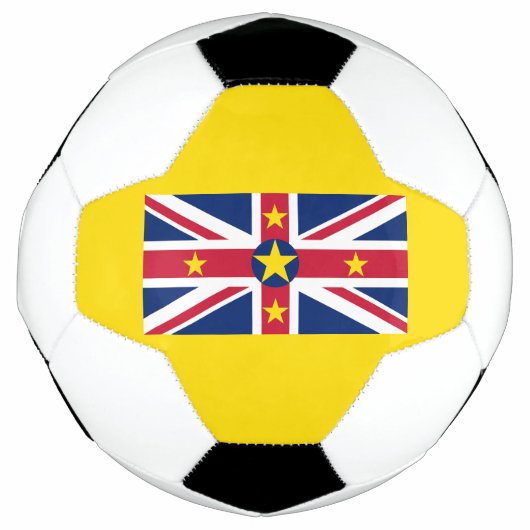 Vlag van Niue Voetbal (Voorkant)