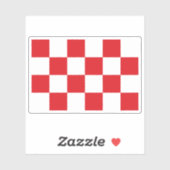 Vlag van Noord-Brabant, Nederland Sticker (Vel)