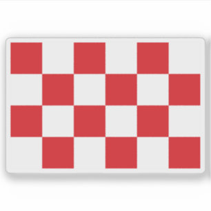 Vlag van Noord-Brabant, Nederland Sticker