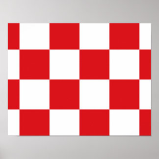 Vlag van Noord-Brabant Poster