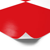 Vlag van Noord-Brabant Poster (Hoek)