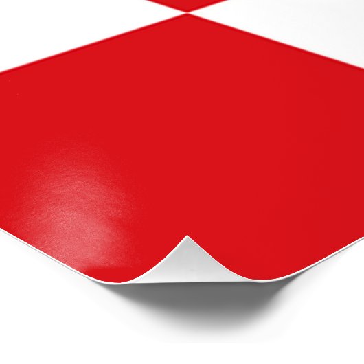 Vlag van Noord-Brabant Poster (Hoek)