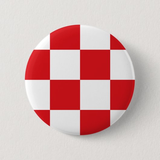 Vlag van Noord-Brabant Ronde Button 5,7 Cm (Voorkant)