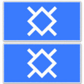 Vlag van Noord-Cheyenne, 2 stickers (Voorkant)