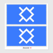 Vlag van Noord-Cheyenne, 2 stickers (Vel)