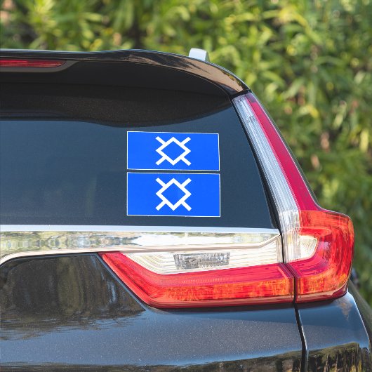 Vlag van Noord-Cheyenne, 2 stickers (Auto Zijkant)
