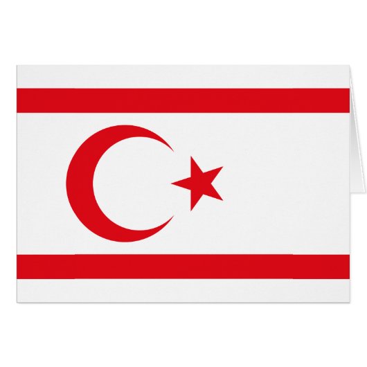 vlag van Noord-Cyprus (Voorkant Horizontaal)