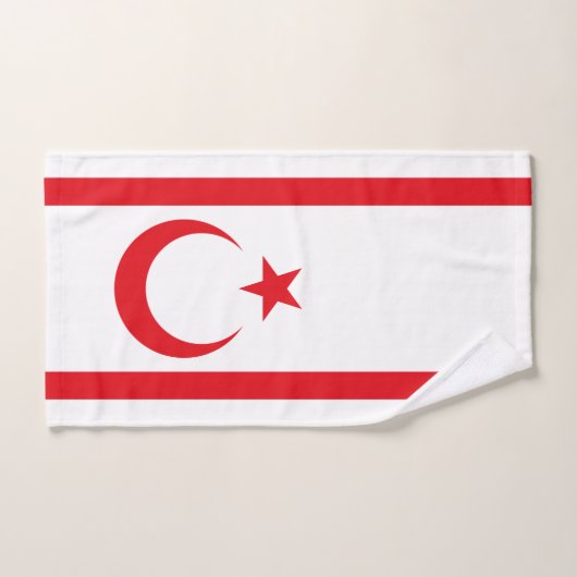 vlag van Noord-Cyprus Bad Handdoek (Handdoek)