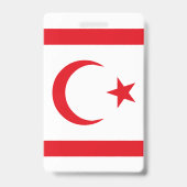 Vlag van Noord-Cyprus Badge (Achterkant)
