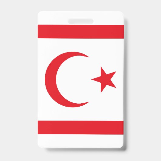 Vlag van Noord-Cyprus Badge (Voorzijde)
