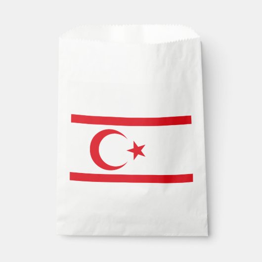 Vlag van Noord-Cyprus Bedankzakje (Voorkant)