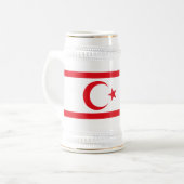 Vlag van Noord-Cyprus Bierpul (Voorkant links)