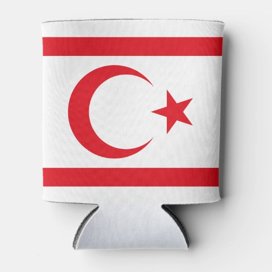 vlag van Noord-Cyprus Blikjeskoeler (Voorkant)