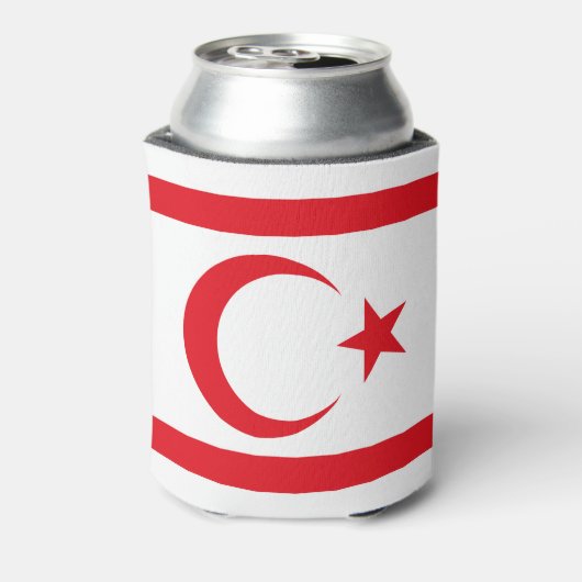 vlag van Noord-Cyprus Blikjeskoeler (Blikje Achterkant)