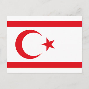 Vlag van Noord-Cyprus Briefkaart