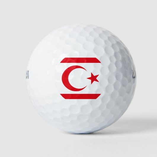 vlag van Noord-Cyprus Golfballen (Voorkant)