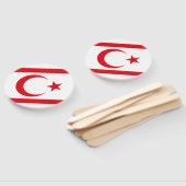 Vlag van Noord-Cyprus Handwaaier (Niet-gemonteerd)