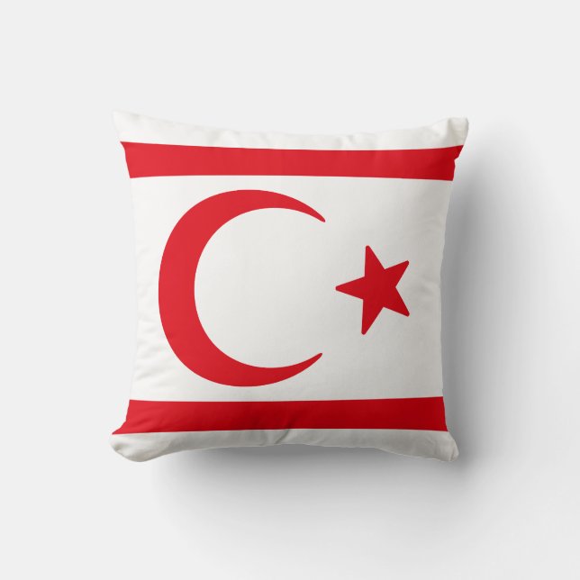 Vlag van Noord-Cyprus Kussen (Voorkant)