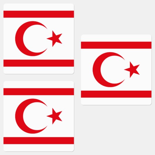 Vlag van Noord-Cyprus Labels (Groep)
