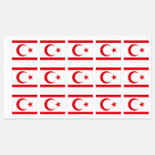 Vlag van Noord-Cyprus Labels (Vel)
