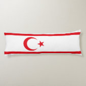 vlag van Noord-Cyprus Lichaamskussen (Achterkant)