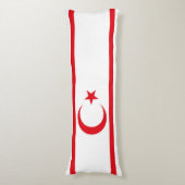 vlag van Noord-Cyprus Lichaamskussen (Voorkant Verticaal)