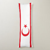 vlag van Noord-Cyprus Lichaamskussen (Achterkant (Verticaal))
