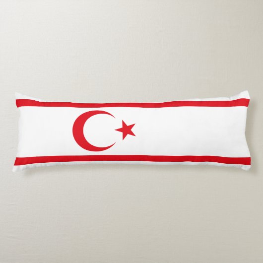 vlag van Noord-Cyprus Lichaamskussen (Voorkant)