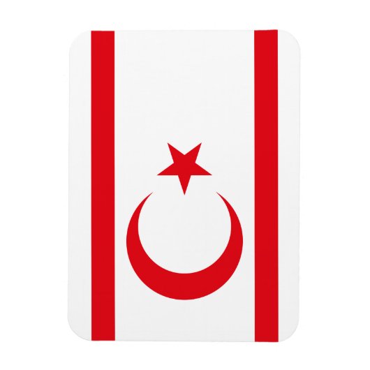 vlag van Noord-Cyprus Magneet (Verticaal)