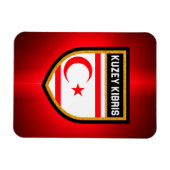 vlag van Noord-Cyprus Magneet (Horizontaal)