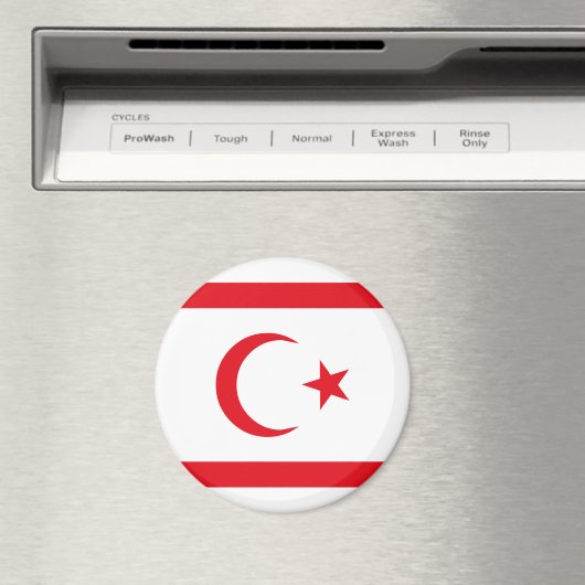 vlag van Noord-Cyprus Magneet (Insitu (Vaatwasser))