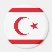 vlag van Noord-Cyprus Magneet (Voorkant)