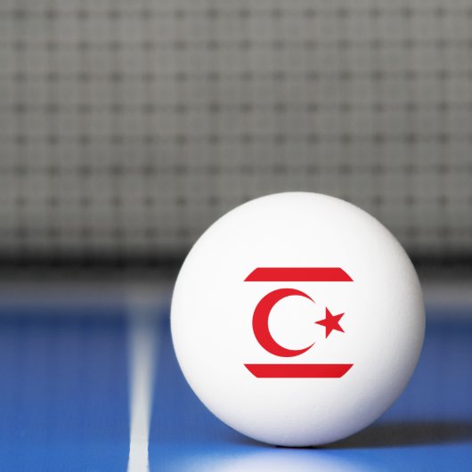 vlag van Noord-Cyprus Pingpongbal (Net)