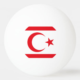 Vlag van Noord-Cyprus Pingpongbal
