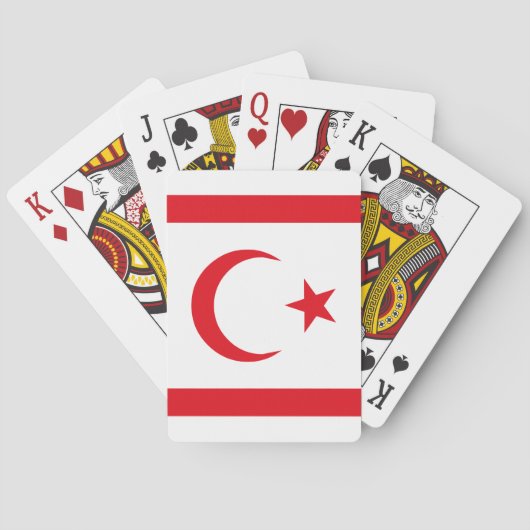 vlag van Noord-Cyprus Pokerkaarten (Achterkant)