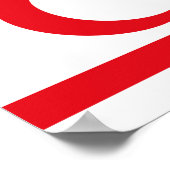 vlag van Noord-Cyprus Poster (Hoek)