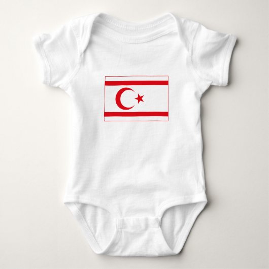 Vlag van Noord-Cyprus Romper (Voorkant)