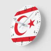 vlag van Noord-Cyprus Ronde Klok (Hoek)