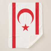 vlag van Noord-Cyprus Sherpa Deken (Voorkant)