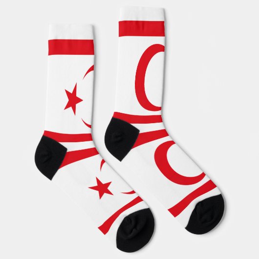 vlag van Noord-Cyprus Sokken (Rechts)