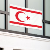 vlag van Noord-Cyprus Spandoek (Buitenkant Gebouw)