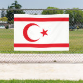 vlag van Noord-Cyprus Spandoek (Insitu)